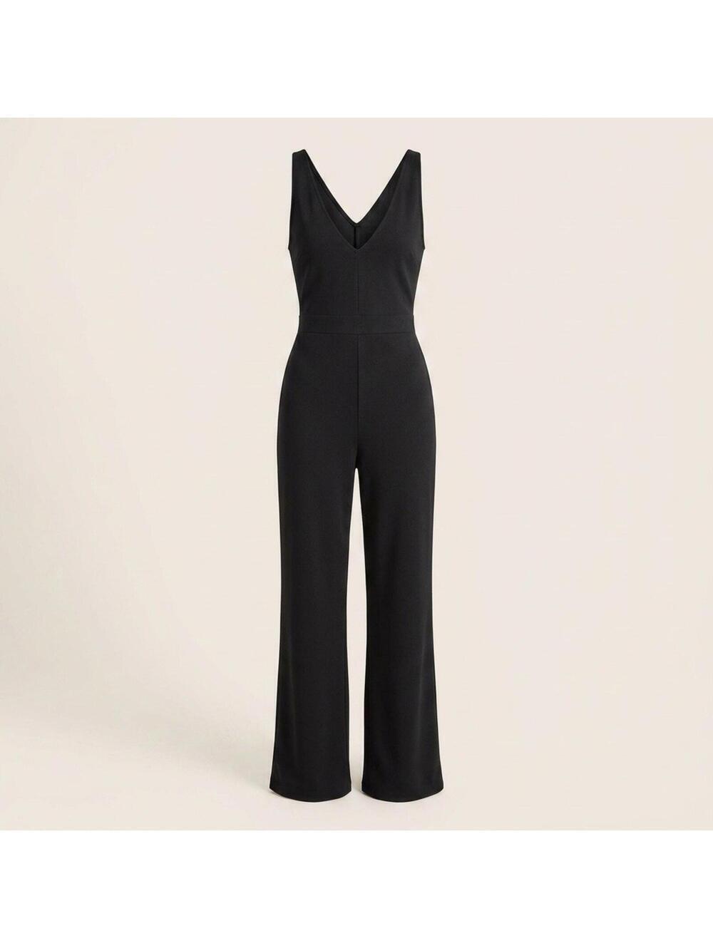 NWT Torrid Luxe Cupro Jumpsuit Womens 2X Black Sleeveless Full Length